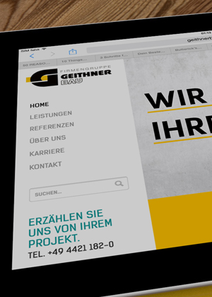 Geithnerbau Webpage
